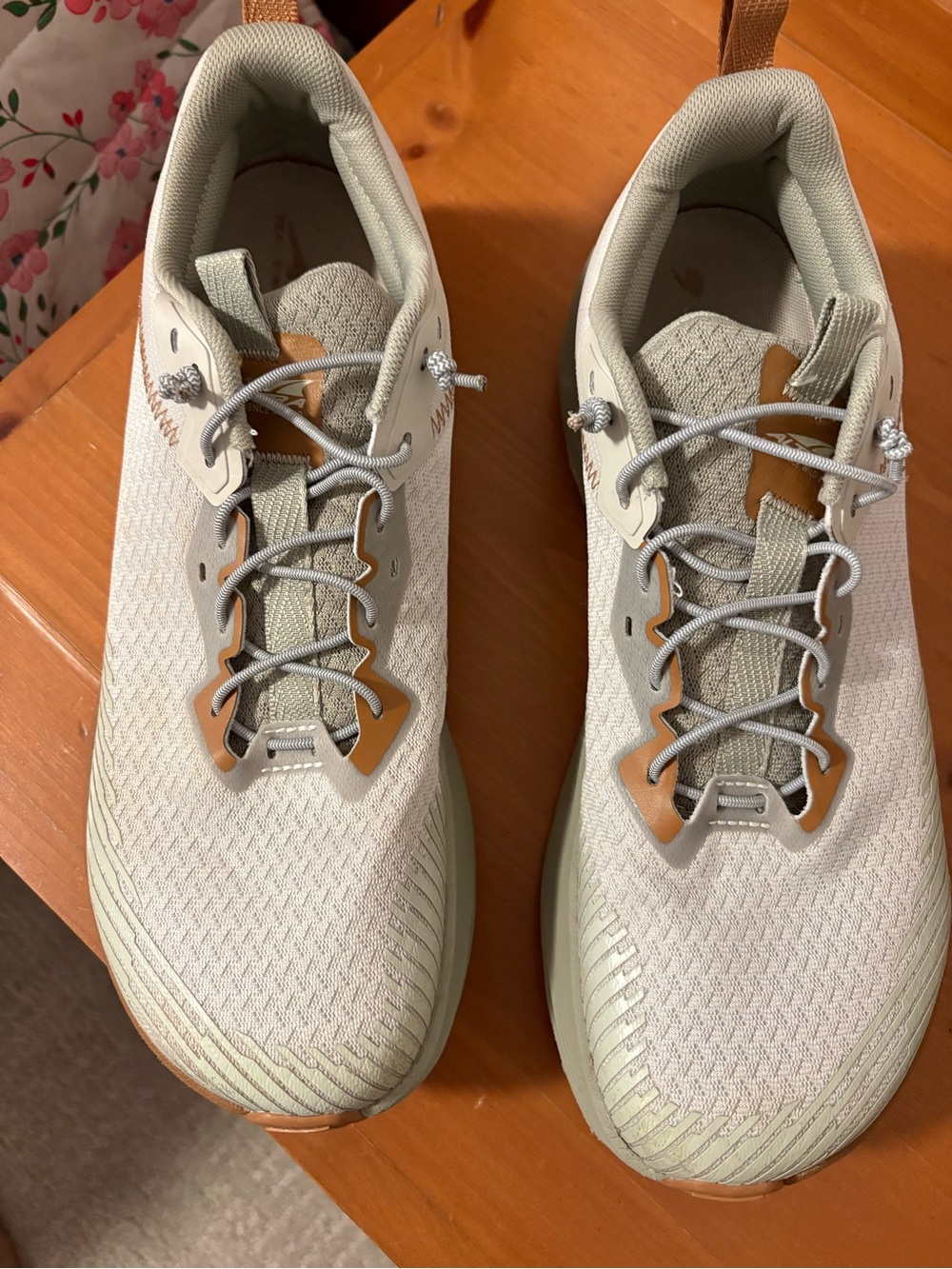 Altra Men's Pale Sage Athletic Sneakers with Tan Accents